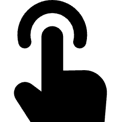 One Finger Tap Icon from Core Solid Set