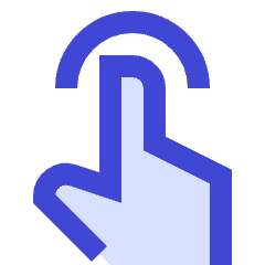 One Finger Tap Icon from Sharp Duo Set