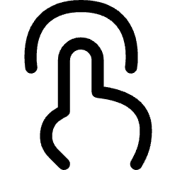 One Finger Tap Icon from Flex Line Set