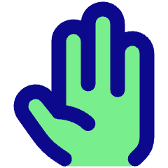 Open Hand Icon from Core Pop Set