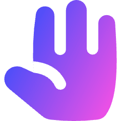 Open Hand Icon from Flex Gradient Set