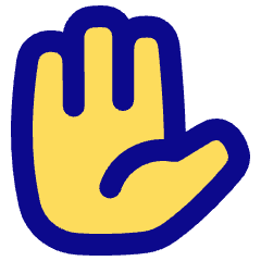 Open Hand Icon from Plump Pop Set