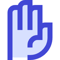 Open Hand Icon from Sharp Duo Set