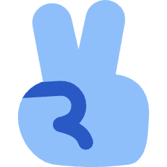 Peace Hand Icon from Flex Flat Set