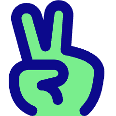 Peace Hand Icon from Core Pop Set