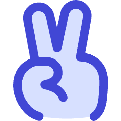 Peace Hand Icon from Flex Duo Set