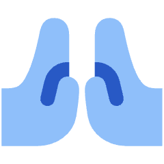 Praying Hand Icon from Flex Flat Set