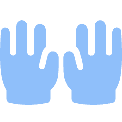 Raised Hands Icon from Flex Flat Set