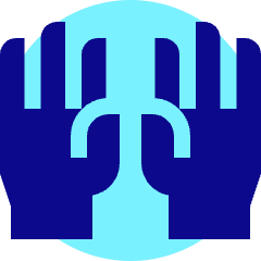 Raised Hands Icon from Sharp Pop Set