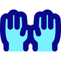 Raised Hands Icon from Flex Pop Set