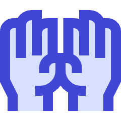 Raised Hands Icon from Sharp Duo Set