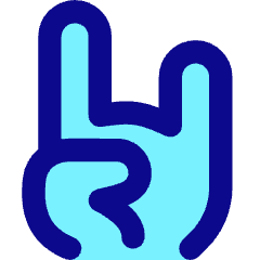 Rock And Roll Hand Icon from Core Pop Set