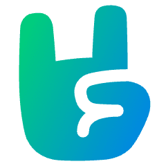 Rock And Roll Hand Icon from Plump Gradient Set