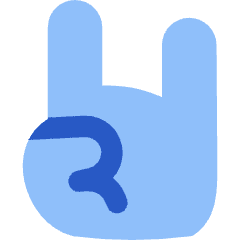 Rock And Roll Hand Icon from Flex Flat Set