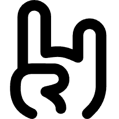 Rock And Roll Hand Icon from Core Remix Set