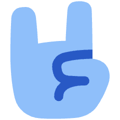 Rock And Roll Hand Icon from Plump Flat Set