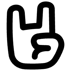 Rock And Roll Hand Icon from Plump Remix Set