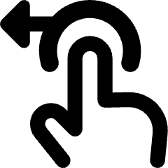 Swipe Left Icon from Core Remix Set