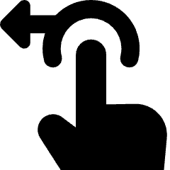 Swipe Left Icon from Core Solid Set