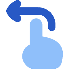 Swipe Left Icon from Flex Flat Set