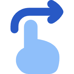 Swipe Right Icon from Flex Flat Set