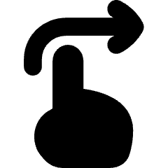 Swipe Right Icon from Flex Solid Set