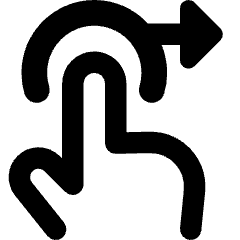 Swipe Right Icon from Core Remix Set