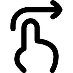 Swipe Right Icon from Flex Line Set