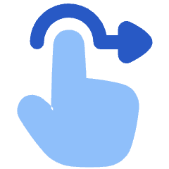 Swipe Right Icon from Plump Flat Set