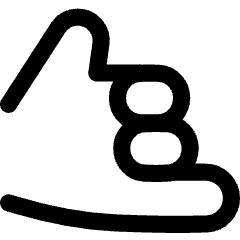 Take It Easy Sign Icon from Flex Line Set