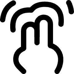 Two Finger Double Tap Icon from Flex Line Set