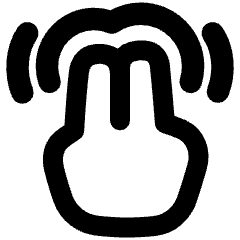 Two Finger Double Tap Icon from Plump Remix Set