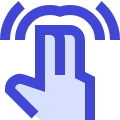 Two Finger Double Tap Icon from Sharp Duo Set