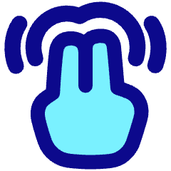 Two Finger Double Tap Icon from Plump Pop Set