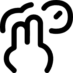 Two Finger Hold Icon from Flex Line Set