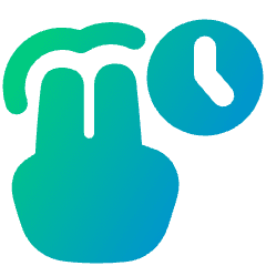 Two Finger Hold Icon from Plump Gradient Set