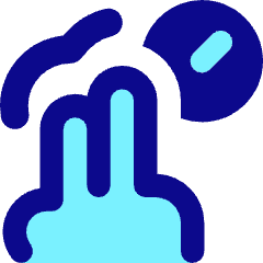 Two Finger Hold Icon from Core Pop Set