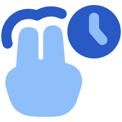 Two Finger Hold Icon from Plump Flat Set