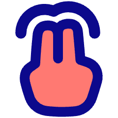 Two Finger Tap Icon from Plump Pop Set