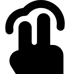 Two Finger Tap Icon from Core Solid Set