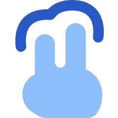 Two Finger Tap Icon from Flex Flat Set