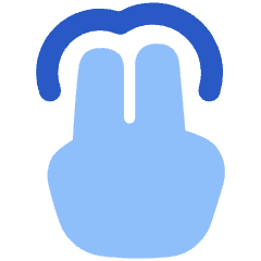 Two Finger Tap Icon from Plump Flat Set