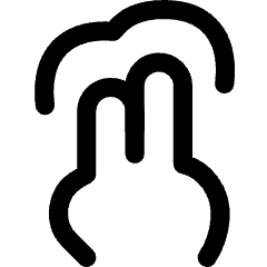Two Finger Tap Icon from Flex Line Set