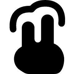 Two Finger Tap Icon from Flex Solid Set