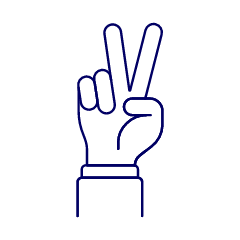 V Sign 1 Illustration from UX Line Set