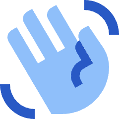 Waving Hand Icon from Sharp Flat Set