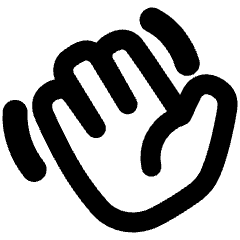 Waving Hand Icon from Plump Remix Set