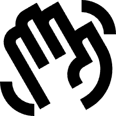 Waving Hand Icon from Sharp Remix Set
