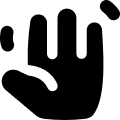 Waving Hand Icon from Flex Solid Set