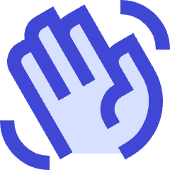 Waving Hand Icon from Sharp Duo Set